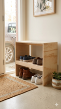 Zapatero 2 Niveles - Madera Natural