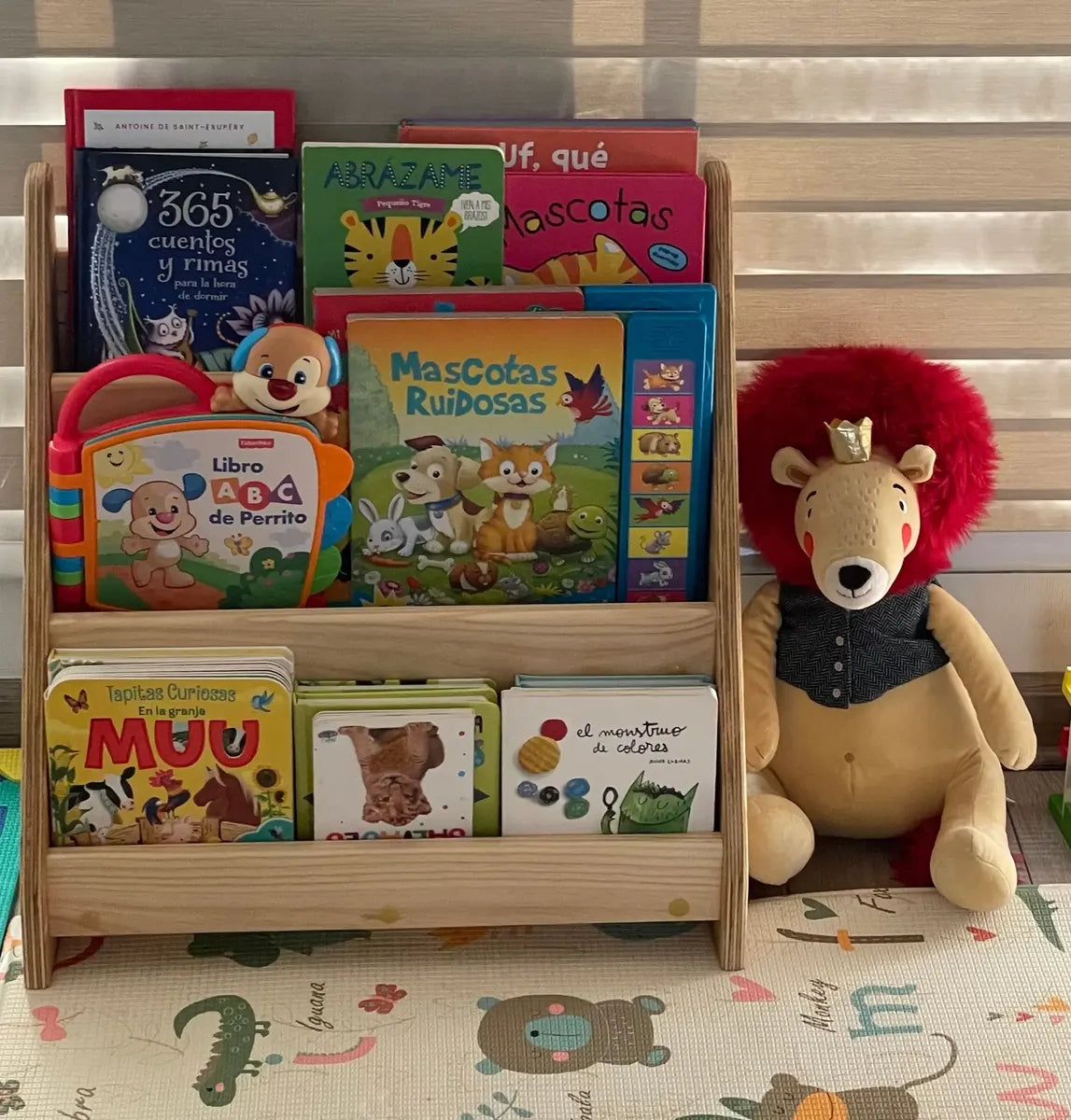 Librero Para Niños Montessori - Madera Natural