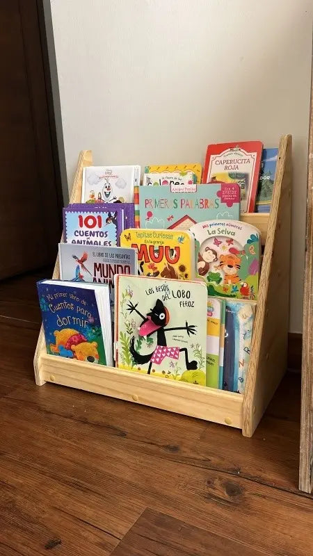 Librero Para Niños Montessori - Madera Natural